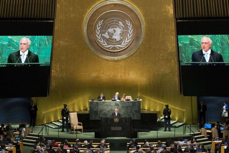 Seis países latino-americanos boicotam discurso de Temer na ONU