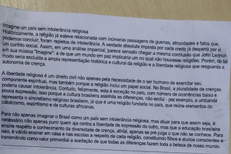MPF-CE pede suspensão da redação do Enem por suspeita de vazamento