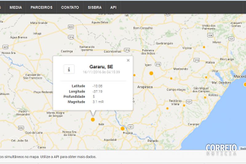 Observatório confirma que interior de Alagoas foi atingido por um novo tremor de terra
