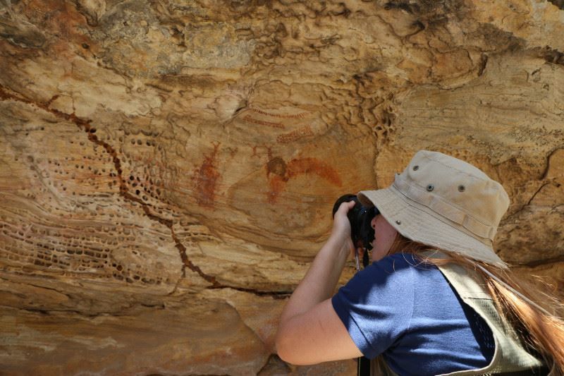 FPI descobre pinturas rupestres inéditas em sítios arqueológicos de Olho D'Água do Casado