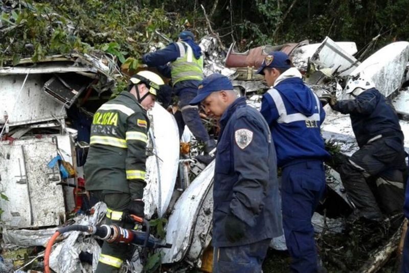Todos os 71 mortos na queda do avião da Chapecoense são identificados