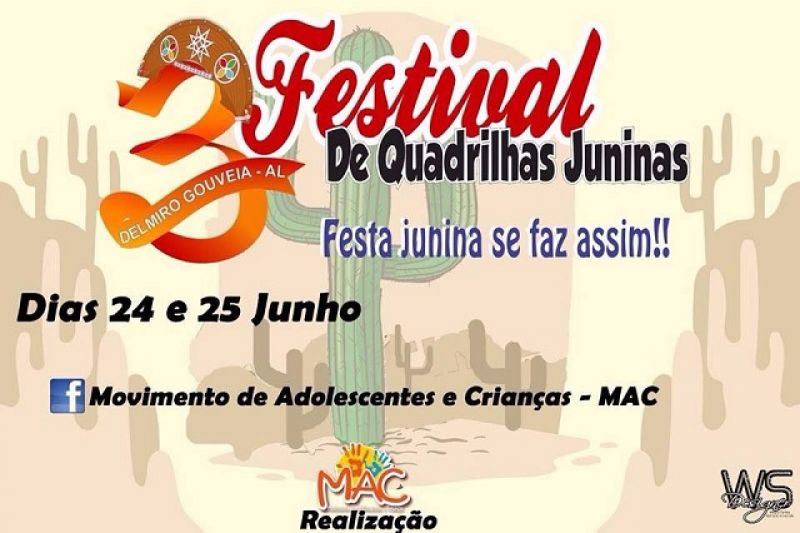 III Festival de Quadrilhas Juninas promete animar o final de semana em Delmiro Gouveia