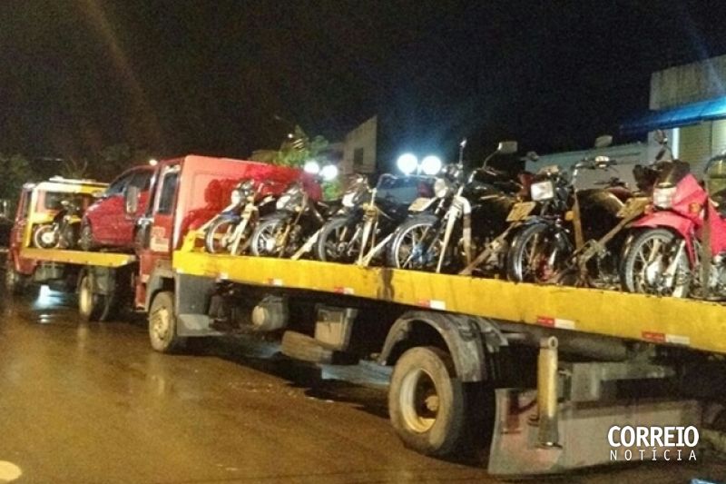 Blitz da Polícia Militar e do Detran resulta na prisão de quatro pessoas em Major Izidoro