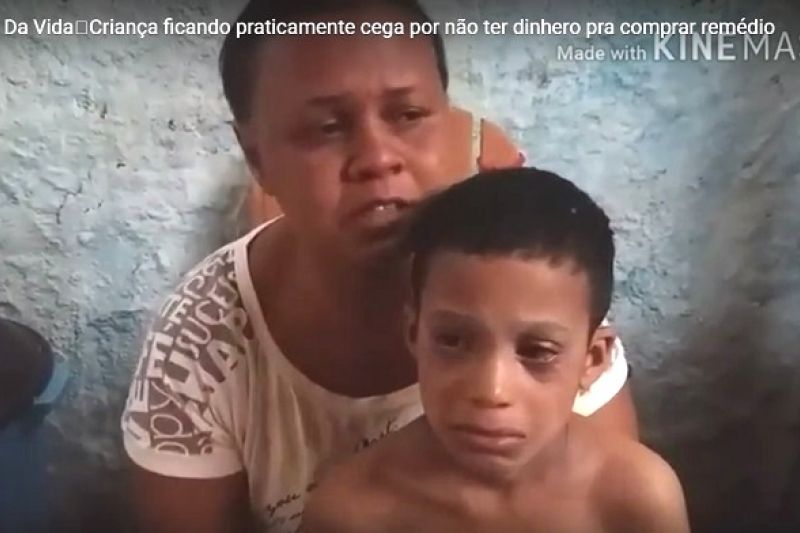 Em São José da Tapera, mãe denuncia: filho de 7 anos pode ficar cego por falta de remédios