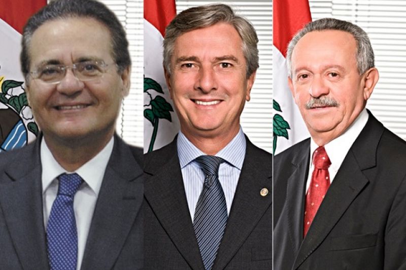 Renan, Collor e Benedito de Lira rejeitam decisão do STF e votam a favor de Aécio Neves