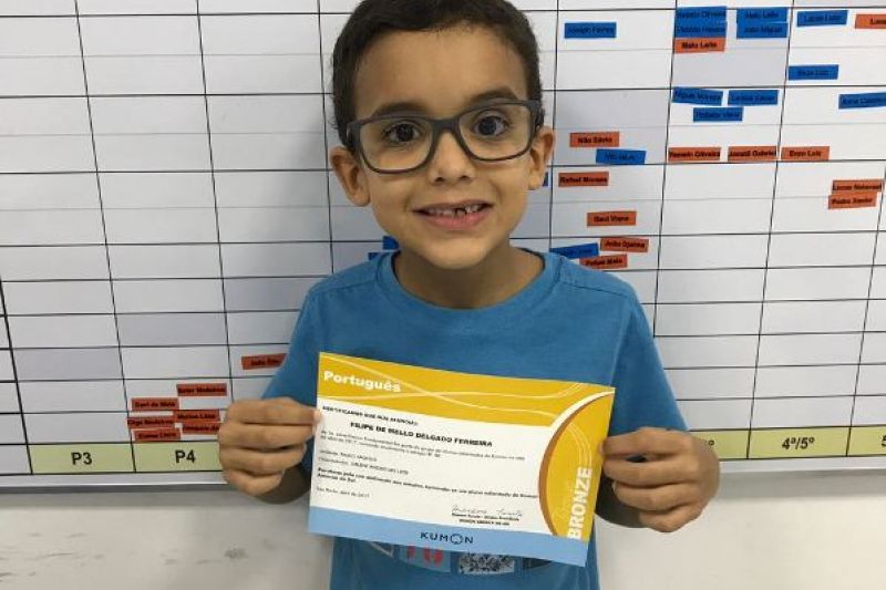 O Kumon America do Sul parabeniza os alunos destaques na unidade Paulo Afonso