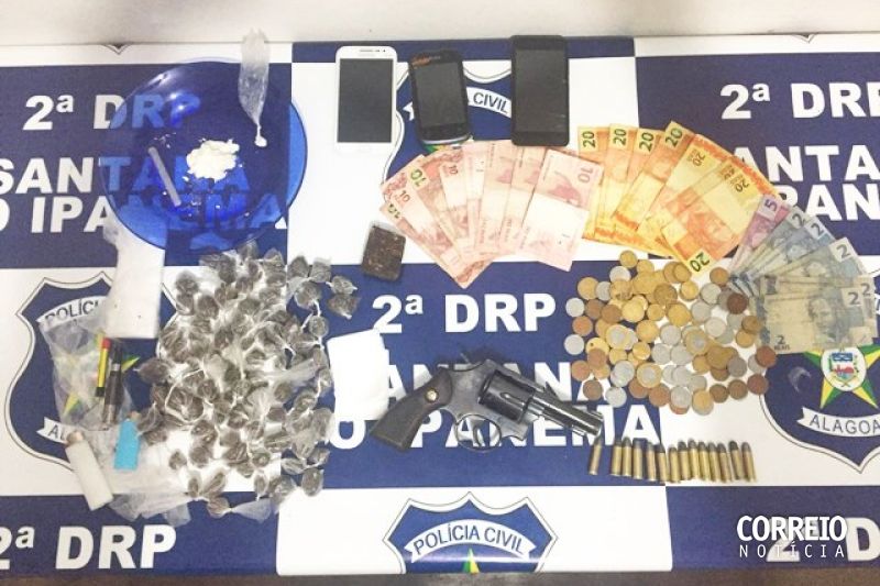 Operação resulta na prisão de duas pessoas acusadas de vários crimes em Santana do Ipanema