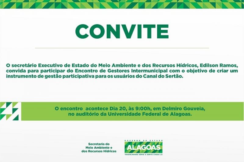 SEMARH realizará encontros para criação de instrumentos de Gestão Intermunicipal no Canal