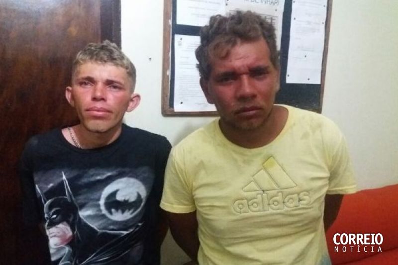 Presos homens que aparecem em vídeo assaltando posto de combustíveis em Inhapi