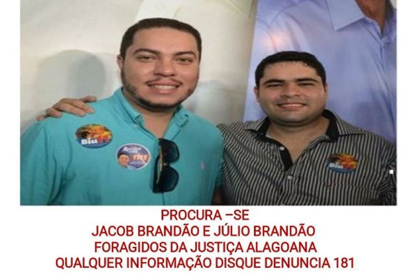 Denúncia sobre o paradeiro de Jacob e Júlio Brandão pode ser feita ao número 181