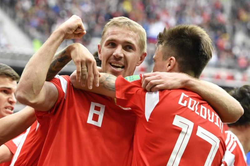 Rússia encerra jejum e abre Copa com goleada sobre a Arábia Saudita