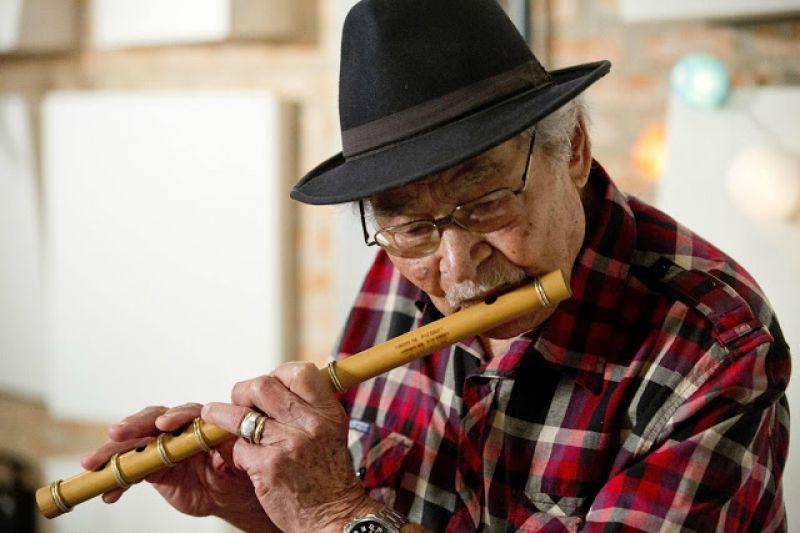 Mestre do pífano, alagoano de Mata Grande que hoje tem 99 anos foi desafiado por Lampião