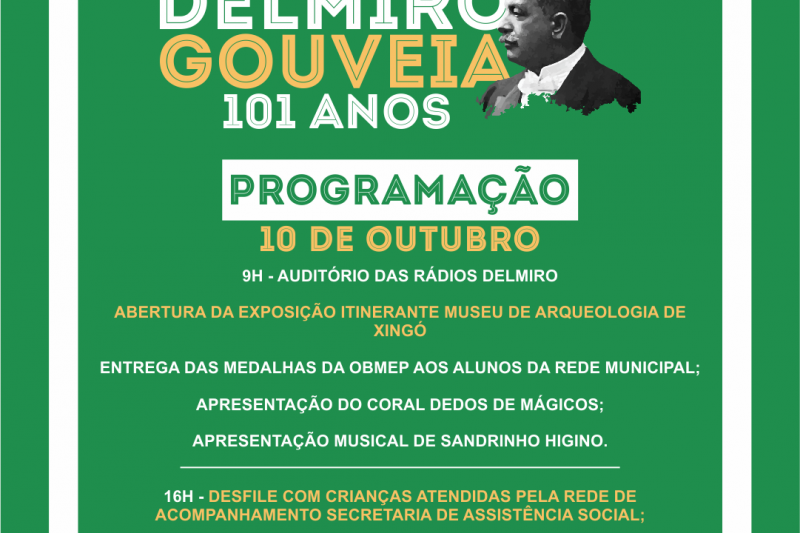 Participe da programação dos 101 anos da morte de Delmiro Augusto da Cruz Gouveia