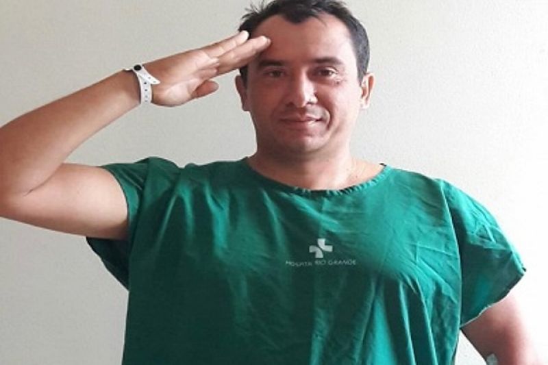 Capitão lotado no batalhão de Delmiro Gouveia doa medula óssea para paciente dos EUA