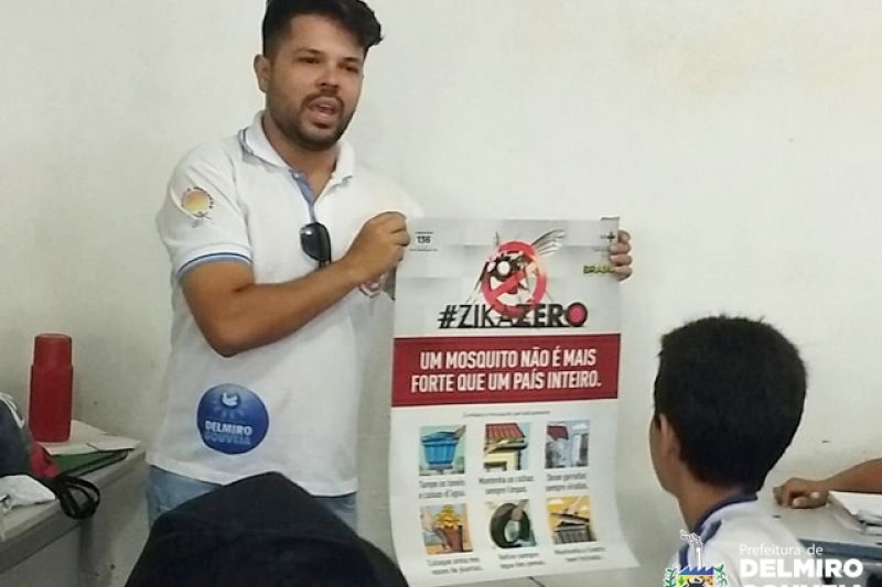 Agentes de endemias realizam palestras educativas nas escolas da rede municipal de ensino