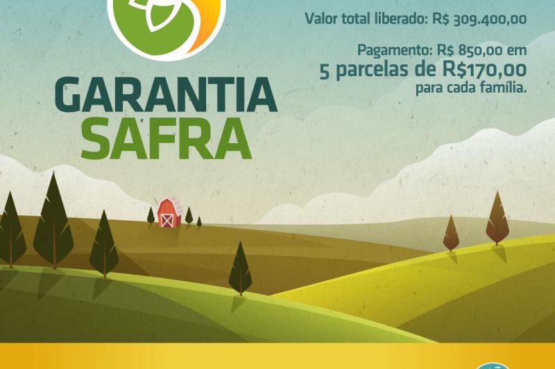 364 famílias de Senador Rui Palmeira já podem sacar o seguro Garantia-Safra 2017/2018