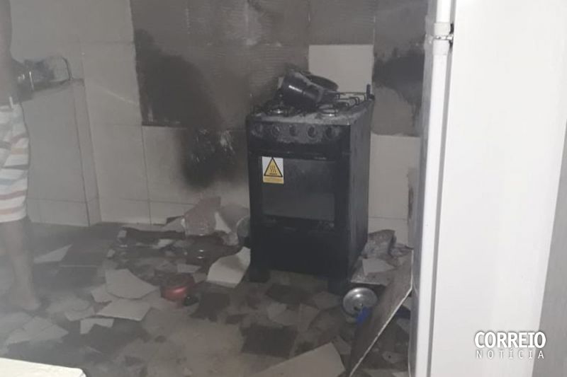 Incêndio em residência pode ter sido provocado por vazamento de gás em Delmiro Gouveia
