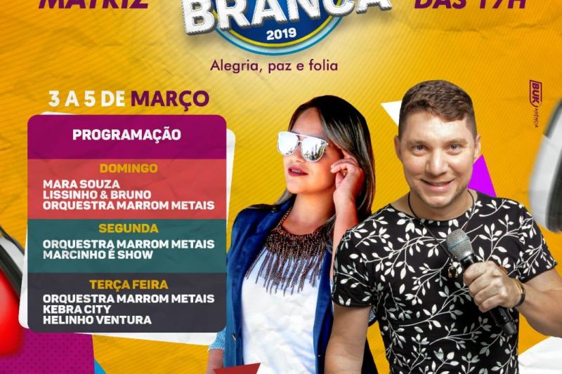 Prefeitura de Água Branca vai realizar shows durante os três dias de Carnaval