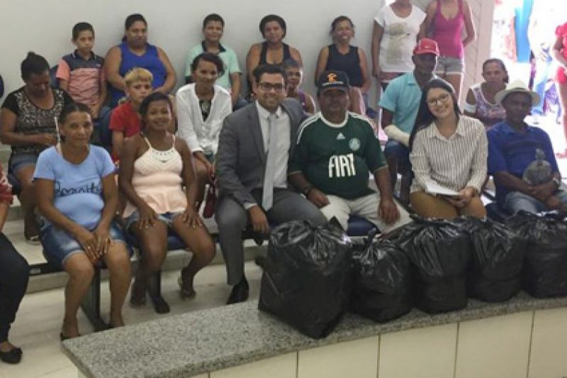 Transações penais permitem a entrega de cestas básicas para 22 famílias carentes em Tapera