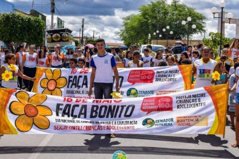 Caminhada marca Dia Nacional de Combate ao Abuso e à Exploração contra Crianças em Senador