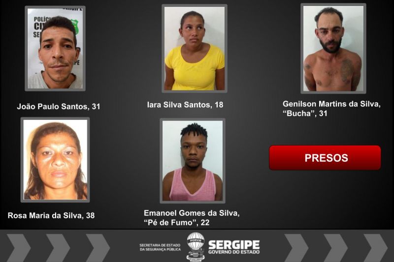 Operação resulta na prisão de cinco suspeitos de tráfico em Canindé de São Francisco