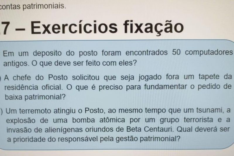 Curso do Itamaraty pergunta como proceder em caso de invasão de alienígenas