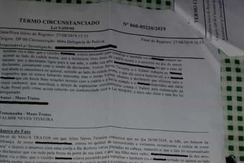 Homem causa revolta ao 'estuprar' e matar cadela grávida no Rio