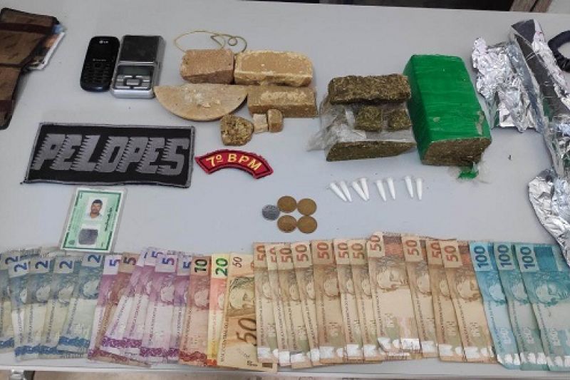 Homem é preso em Ouro Branco com cocaína, crack, maconha e balança de precisão
