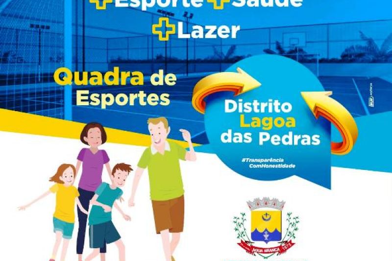 Prefeito de Água Branca anuncia quadra de esportes para Distrito Lagoa das Pedras