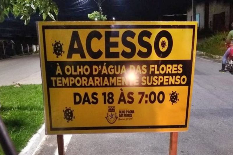 Cidade do Sertão tem entradas pelas rodovias fechadas a partir das 18h durante pandemia