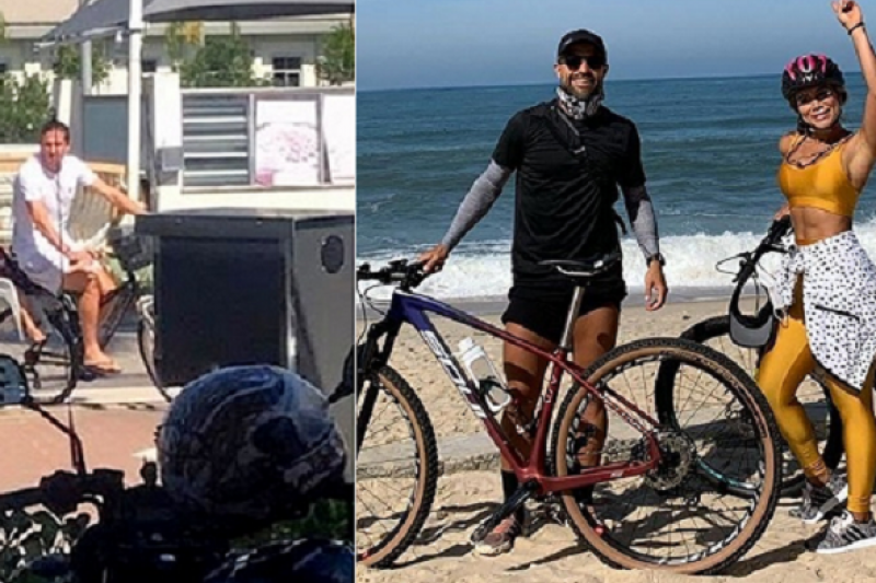 Dupla do Fla descumpre isolamento, pedala pelo Rio e incomoda diretoria