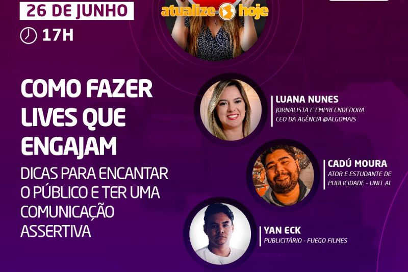 Na era das lives, comunicadores ensinam ‘Como fazer lives que engajam’
