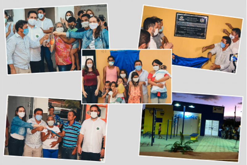 Novas casas e academia da saúde são entregues pela Prefeitura Municipal de Água Branca