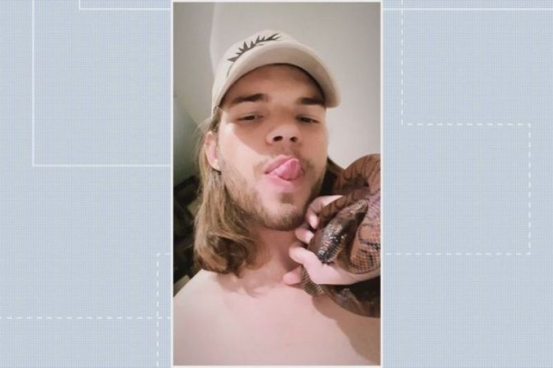 Jovem picado por naja é traficante de animais há três anos, diz Polícia do DF