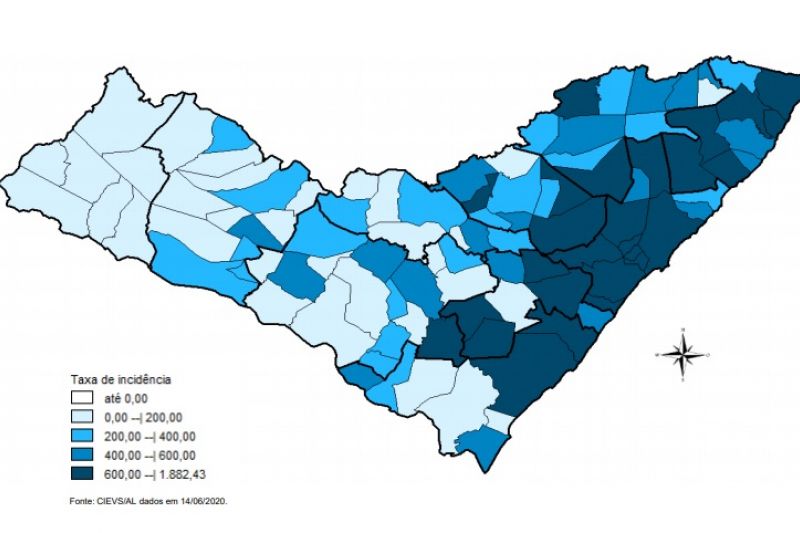 Alagoas tem 81,2 mil casos de Covid-19: 1,9 mil mortes, 1,4 mil doentes e 77,8 mil curados