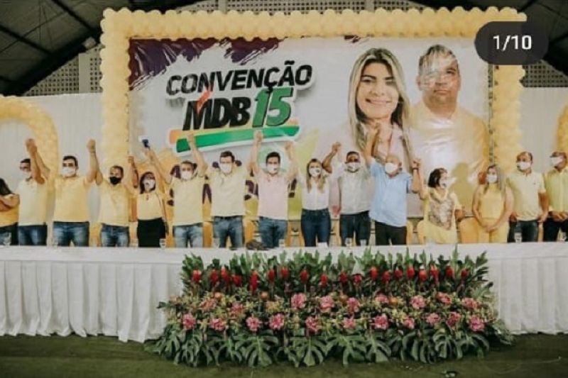 Convenção do MDB confirma Jeane Moura candidata à reeleição em Senador Rui Palmeira