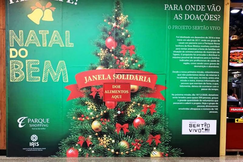 Shopping em Maceió lança ação para arrecadar alimentos para famílias carentes de Tapera