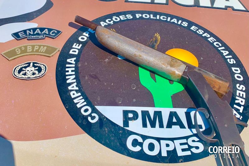Após suposto sequestro, homens são presos com espingarda em meio à caatinga em Piranhas