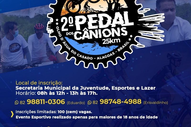 Prefeitura de Olho D’água do Casado promove segunda edição do Pedal dos Cânions