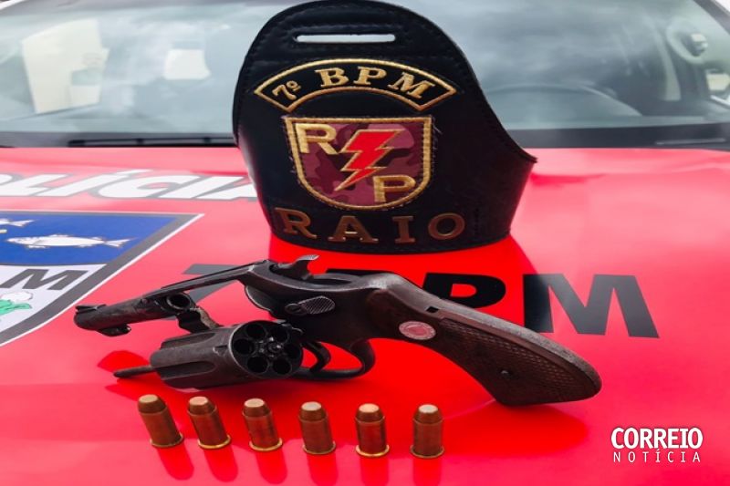 Rádio Patrulha apreende arma de fogo durante patrulhamento em Santana do Ipanema