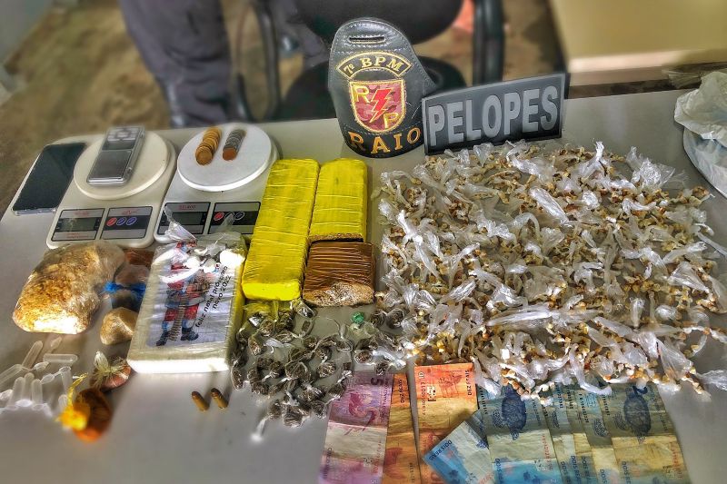 Após troca de tiros, Pelopes e Radiopatrulha prendem suspeitos de tráfico em Santana