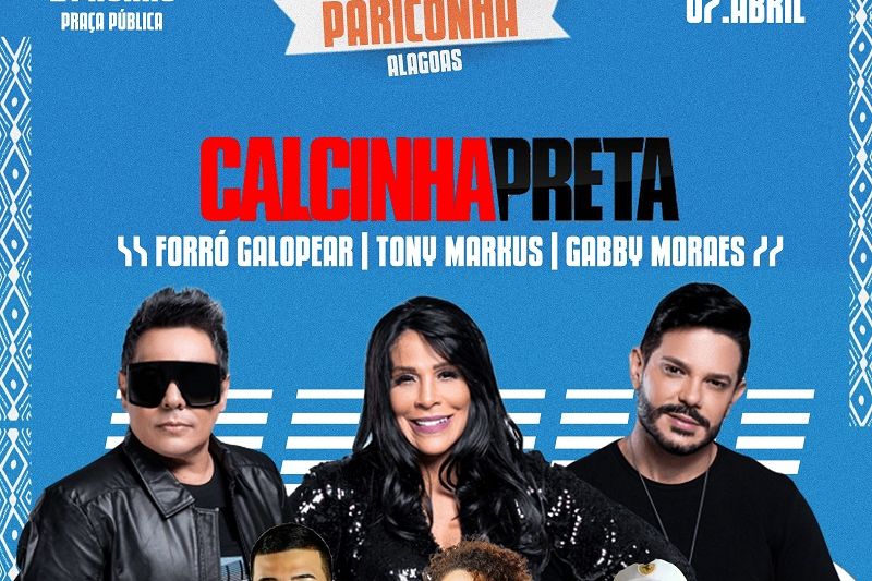 Festa de Emancipação Política de Pariconha terá Calcinha Preta como atração