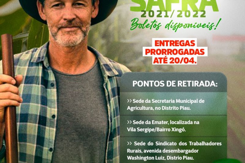 Pagamento do Seguro Safra é prorrogado em Piranhas