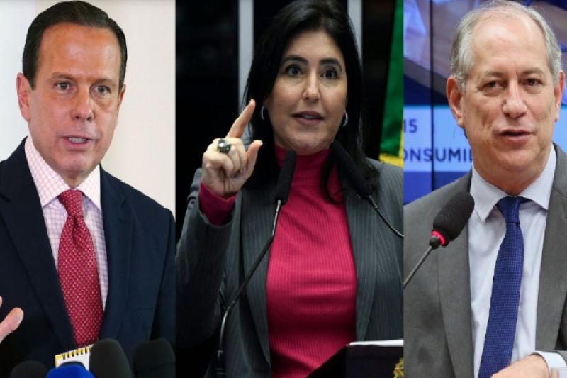 Doria, Simone Tebet e Ciro gomes defendem bandeiras individuais e fortalecimento da 3ª via