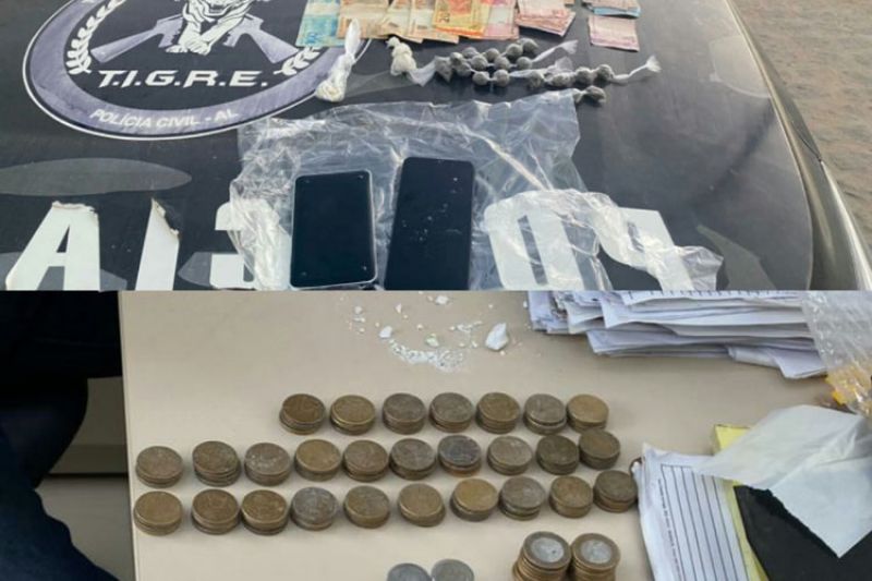 Operação integrada prende suspeitos de tráfico de drogas em Batalha e Pão de Açúcar