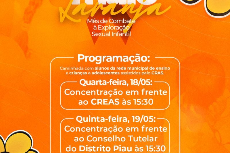 Com campanha, Piranhas intensifica ações contra abuso sexual de crianças e adolescentes