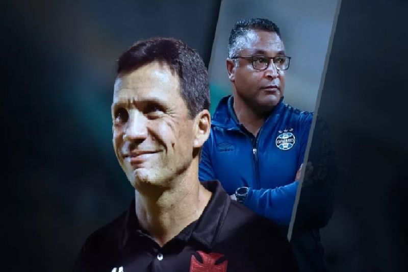 Candidatos ao acesso, Vasco e Grêmio se encaram em momentos distintos dos técnicos