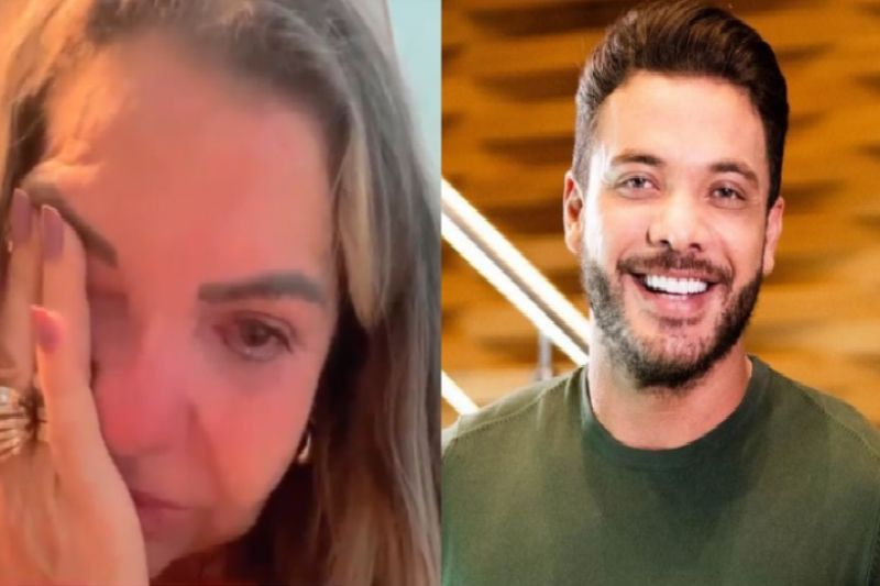 Mãe de Wesley Safadão chora ao falar de internação do filho: ‘Peço orações’