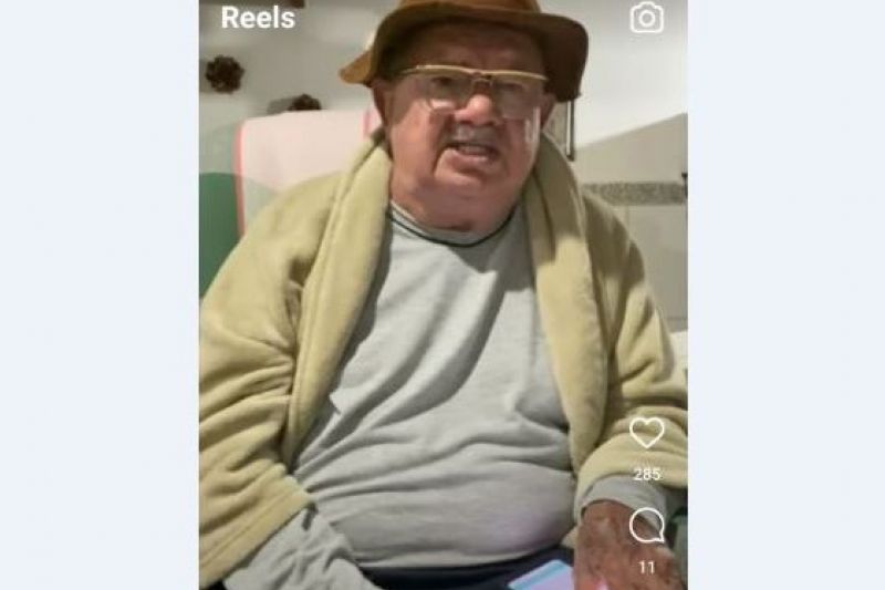 Poeta Zé de Almeida está vivo e grava vídeo em Santana para desmentir fake news