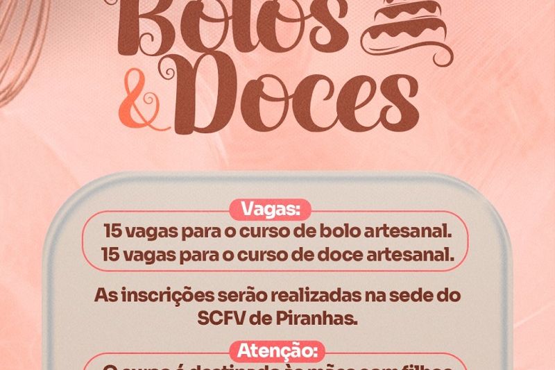 Parceria entre Prefeitura de Piranhas e SENAR oferece cursos gratuitos à população